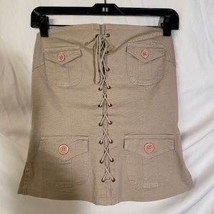 R Jean Khaki Bustier